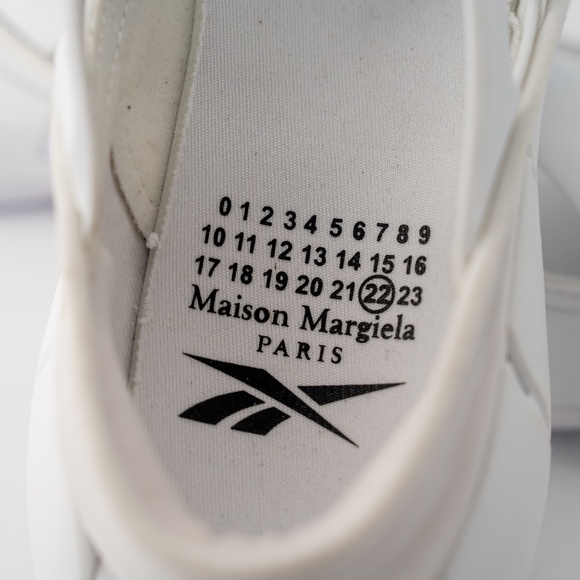 size 8 Maison Margiela Reebok White Croafer Slip On Cut Out Project 0 CR main image 4